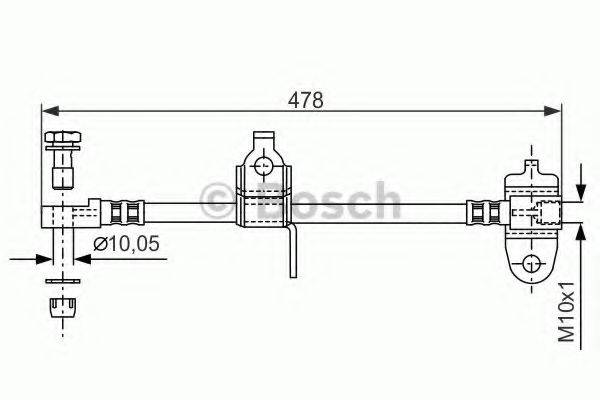 CF GOMMA 512358 Гальмівний шланг