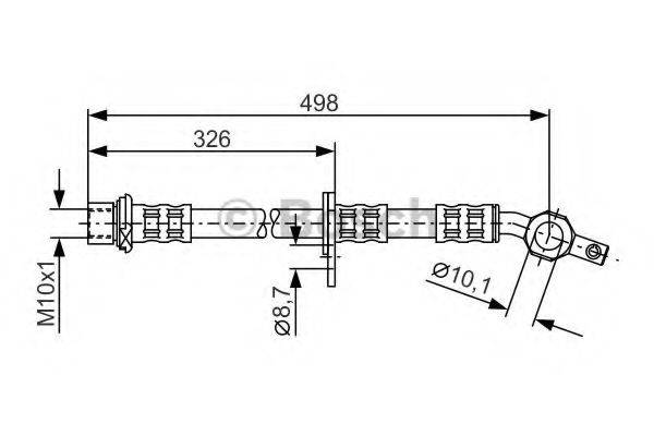 LUCAS ELECTRICAL PHD374 Гальмівний шланг