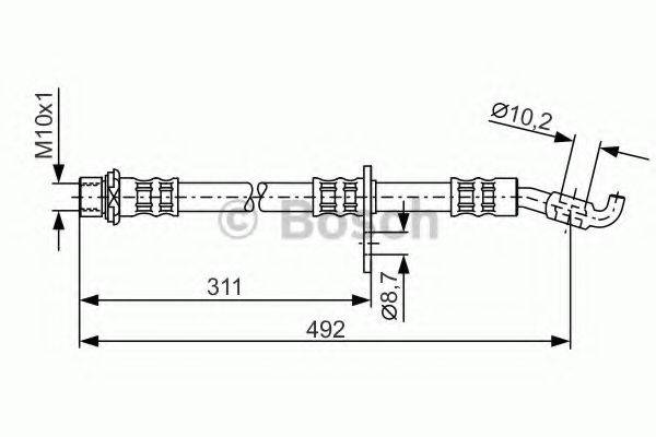 LUCAS ELECTRICAL PHD 432 Гальмівний шланг