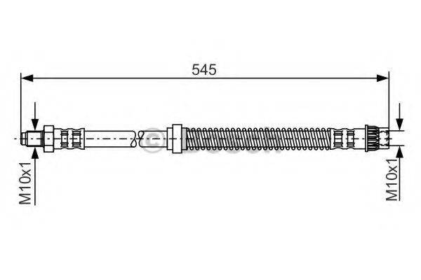 OPEL 4 417 852 Гальмівний шланг