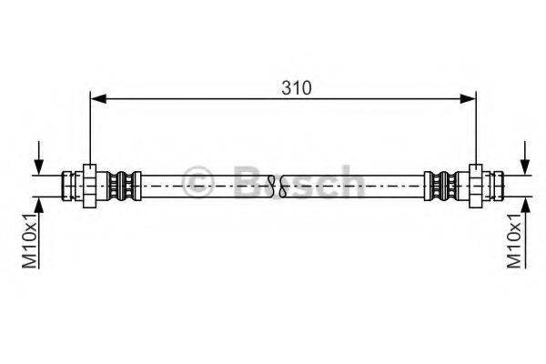 CF GOMMA 510038 Гальмівний шланг