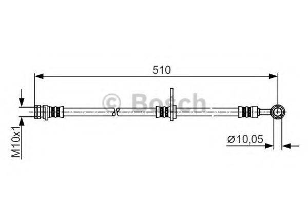 CF GOMMA 511676 Гальмівний шланг