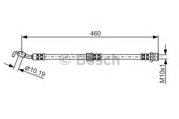 CF GOMMA 512080 Гальмівний шланг