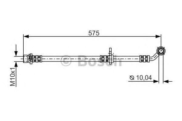 CF GOMMA 512322 Гальмівний шланг