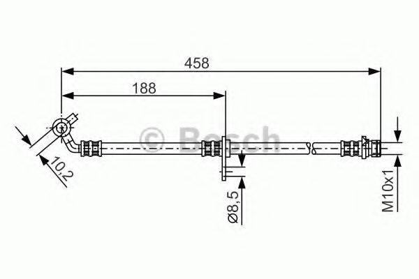 CF GOMMA 512579 Гальмівний шланг