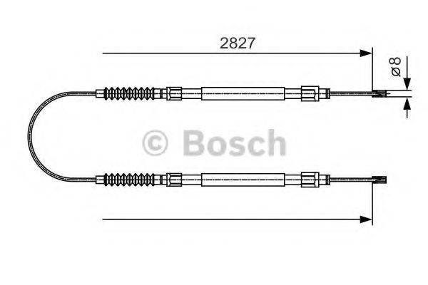 BOSCH BC900 Трос, стоянкова гальмівна система