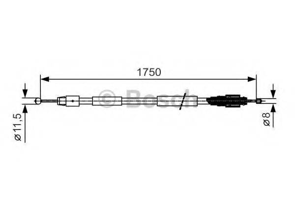 BOSCH BC912 Трос, стоянкова гальмівна система