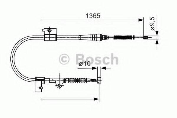 BOSCH BC942 Трос, стоянкова гальмівна система