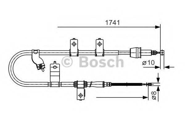 BOSCH BC970 Трос, стоянкова гальмівна система