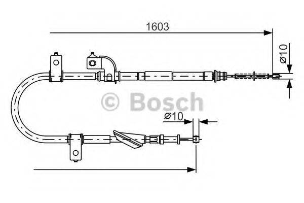 HERTH+BUSS JAKOPARTS J15838 Трос, стоянкова гальмівна система