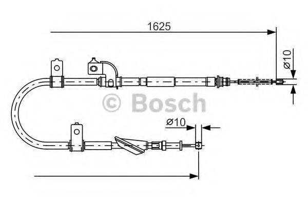 HERTH+BUSS JAKOPARTS J15827 Трос, стоянкова гальмівна система