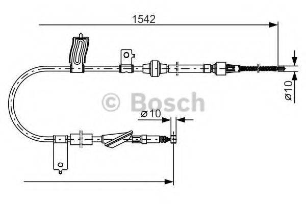 BOSCH BC978 Трос, стоянкова гальмівна система