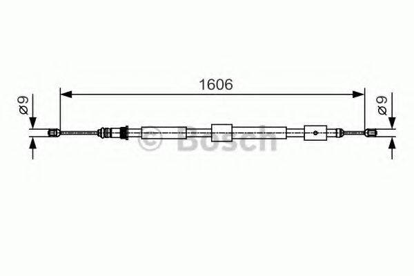 LUCAS ELECTRICAL GCH 2425 Трос, стоянкова гальмівна система