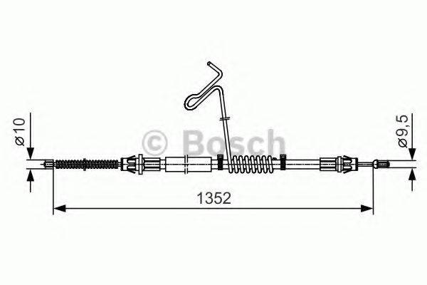 FORD 4 519 419 Трос, стоянкова гальмівна система