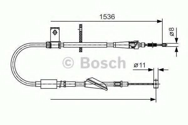 BOSCH BC1031 Трос, стоянкова гальмівна система