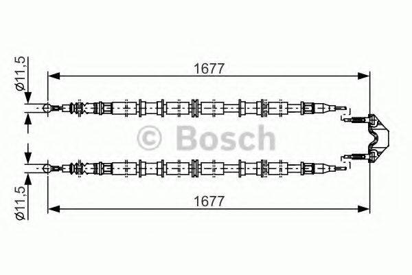 BOSCH BC1035 Трос, стоянкова гальмівна система