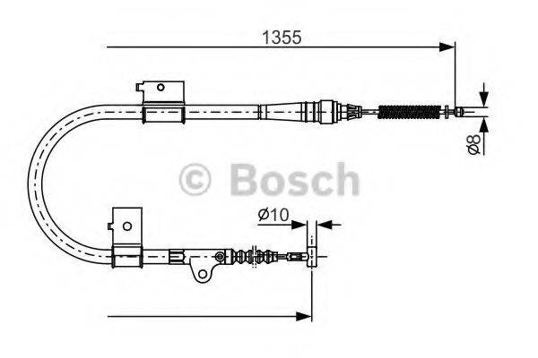 LUCAS ELECTRICAL GCH 1936 Трос, стоянкова гальмівна система