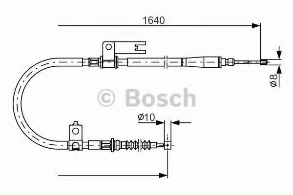 BOSCH BC1048 Трос, стоянкова гальмівна система