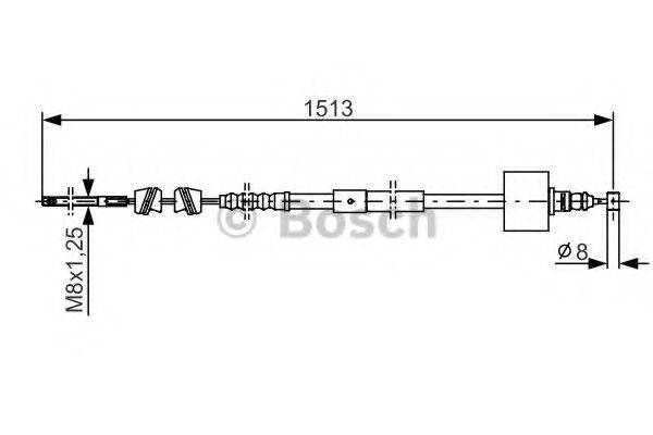LUCAS ELECTRICAL GCH 2253 Трос, стоянкова гальмівна система