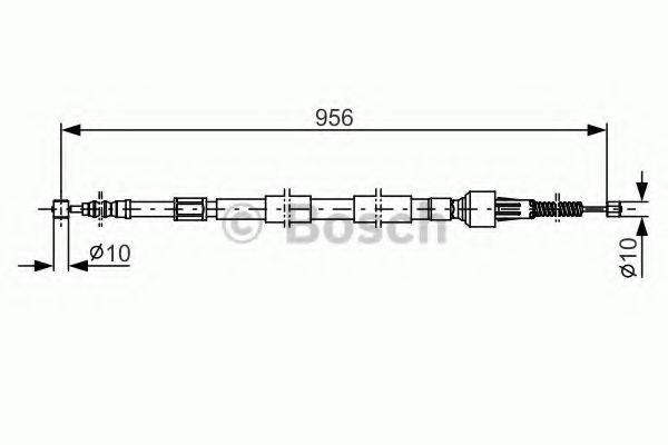 LUCAS ELECTRICAL GCH 2255 Трос, стоянкова гальмівна система