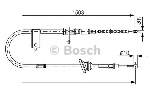 LUCAS ELECTRICAL GCH 1995 Трос, стоянкова гальмівна система