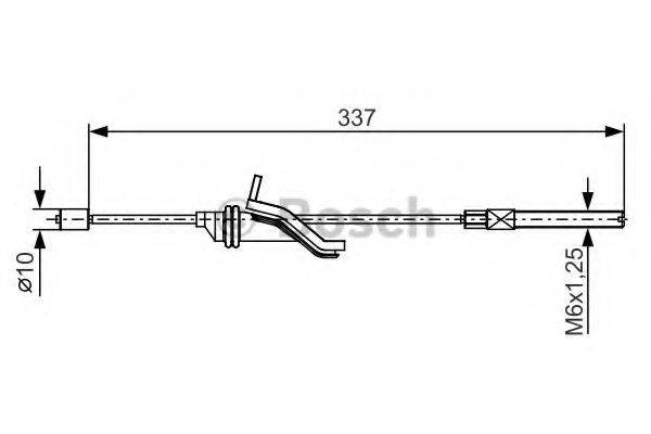 LUCAS ELECTRICAL GCH393 Трос, стоянкова гальмівна система