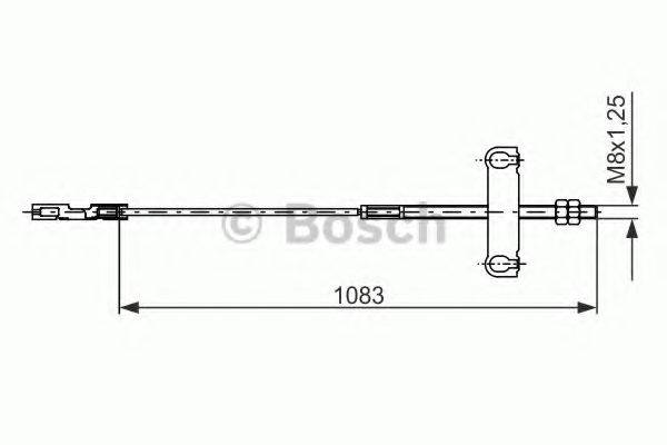 BOSCH BC1088 Трос, стоянкова гальмівна система