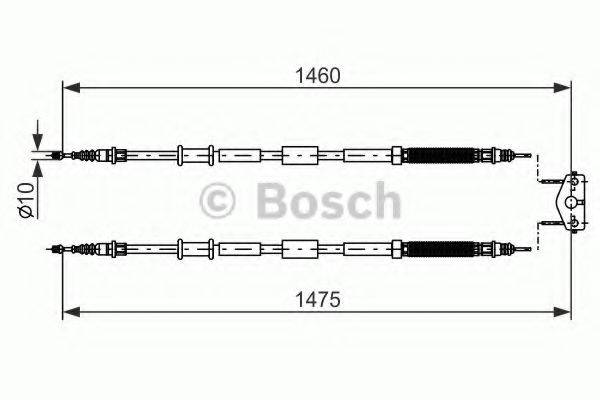 BOSCH BC1092 Трос, стоянкова гальмівна система