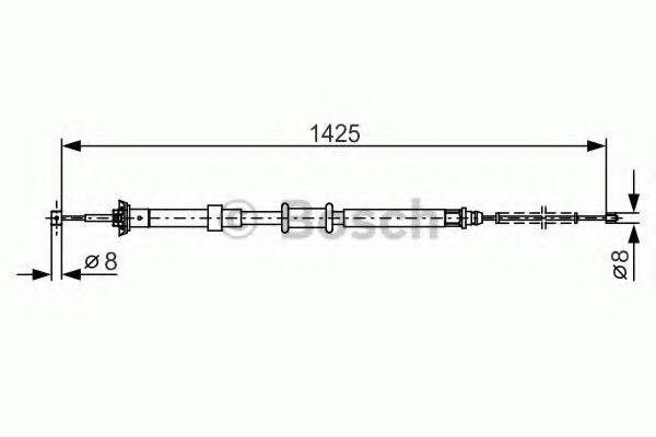 BOSCH BC1094 Трос, стоянкова гальмівна система