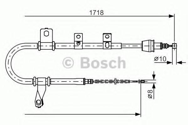 HYUNDAI 5976017510 Трос, стоянкова гальмівна система