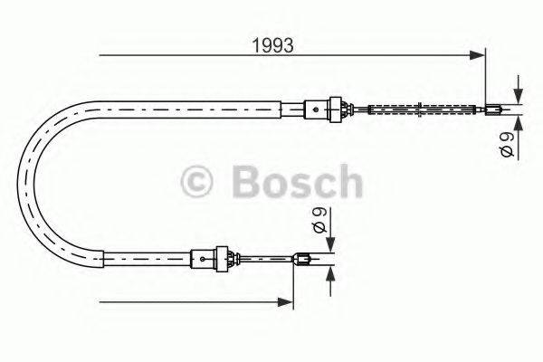 BOSCH BC2233 Трос, стоянкова гальмівна система