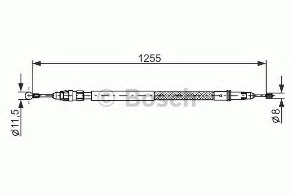 LUCAS ELECTRICAL GCH482 Трос, стоянкова гальмівна система