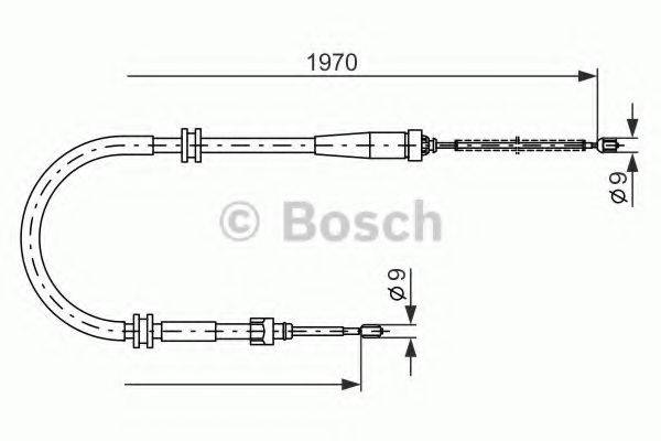 LUCAS ELECTRICAL GCH622 Трос, стоянкова гальмівна система
