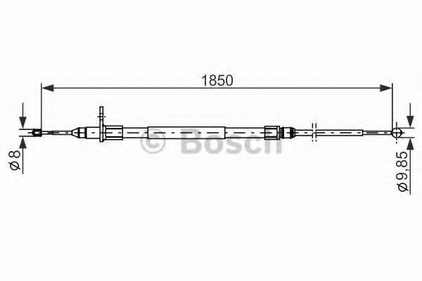 LAND ROVER SPB000073 Трос, стоянкова гальмівна система