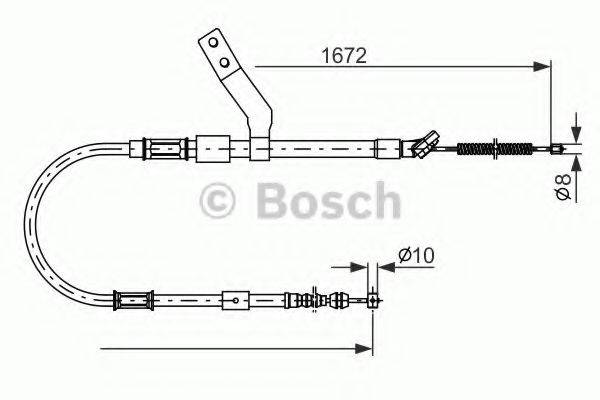TOYOTA 4643020580 Трос, стоянкова гальмівна система