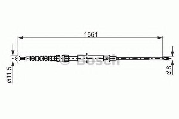 BOSCH BC1148 Трос, стоянкова гальмівна система