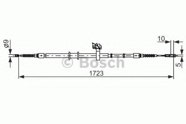BOSCH BC1153 Трос, стоянкова гальмівна система