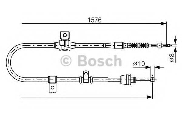 BOSCH BC1154 Трос, стоянкова гальмівна система