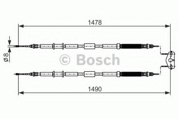 BOSCH BC1166 Трос, стоянкова гальмівна система