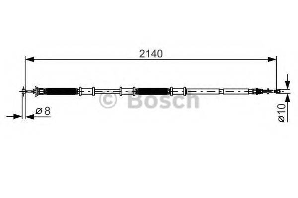 BOSCH BC1171 Трос, стоянкова гальмівна система