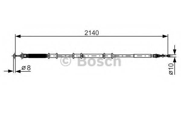 BOSCH BC1172 Трос, стоянкова гальмівна система