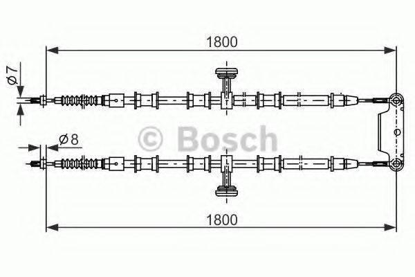 BOSCH BC1175 Трос, стоянкова гальмівна система