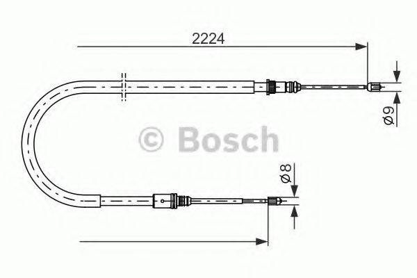 BOSCH BC1187 Трос, стоянкова гальмівна система