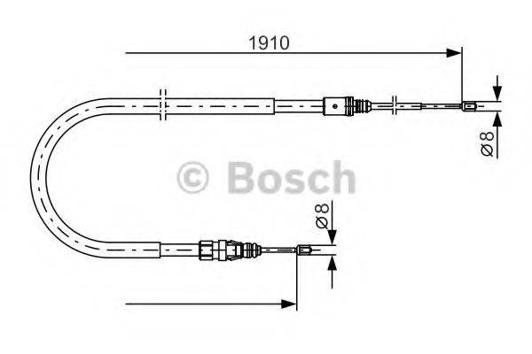 LUCAS ELECTRICAL GCH498 Трос, стоянкова гальмівна система