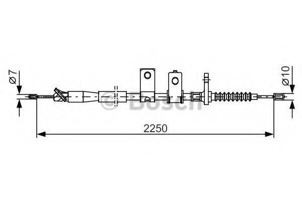 BOSCH BC1227 Трос, стоянкова гальмівна система