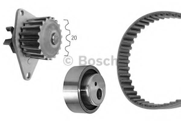 BOSCH 8701 Водяний насос + комплект зубчастого ременя