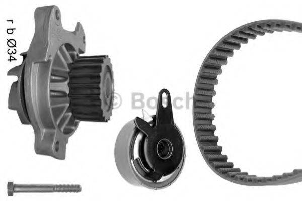 BOSCH 8 874 Водяний насос + комплект зубчастого ременя