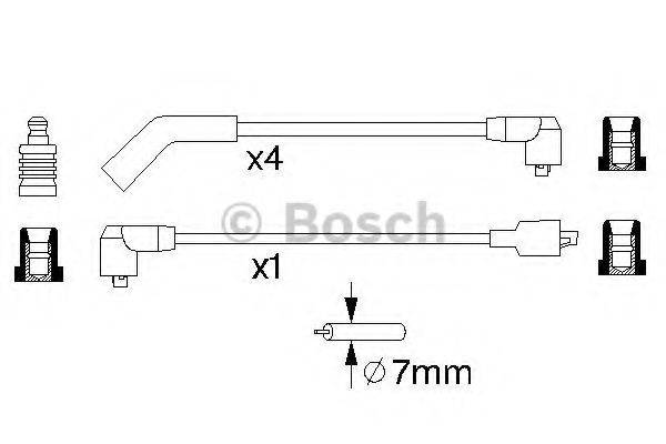 BOSCH B 701 Комплект дротів запалювання