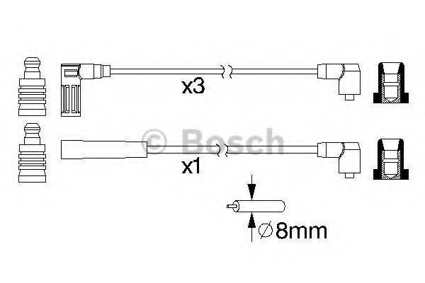 FIAT 77 453 67 Комплект дротів запалювання