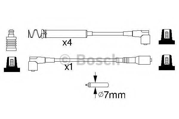 FACET 8380 Комплект дротів запалювання